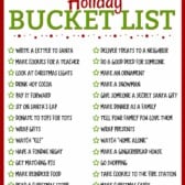 Holiday bucket list picture